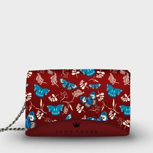 Moon Bag Blue Butterfly Dame Rouge