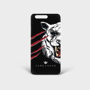 Cover Huawei Tiger Scratches Dame Rouge