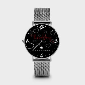 Metal Watch Red Wire Dame Rouge