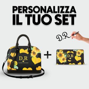 Set Soul Bag + Portafoglio Personalizzato Sunflower